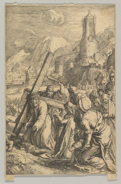 Cristo Carregando a Cruz, da Paixão de Cristo, ca. 1623. de Ludovicus Siceram