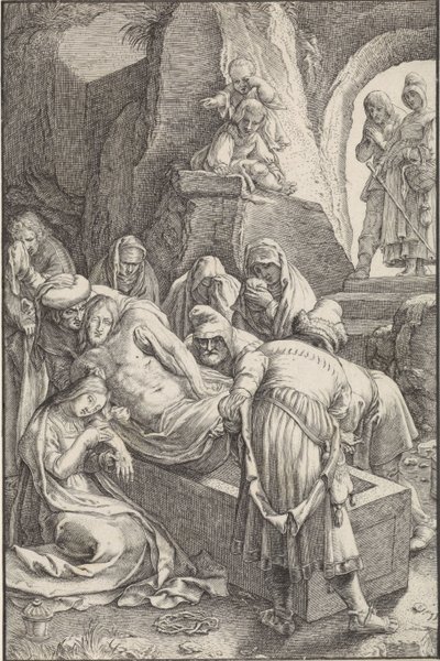 Sepultamento de Cristo A Paixão (título da série) de Ludovicus Siceram