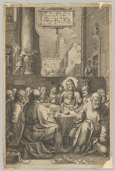 A Última Ceia, de A Paixão de Cristo, ca. 1623. de Ludovicus Siceram