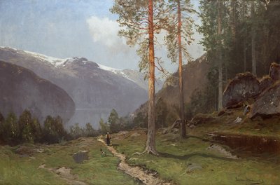 Paisagem do fiorde de Ludvig Skramstad