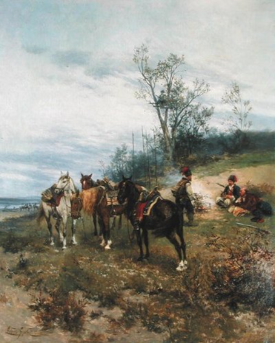 Pasto, c.1890 (óleo sobre tela) de Ludwick Gedleck