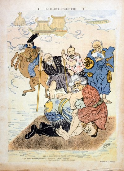 Caricatura de Braun representando Henri Brisson (1835-1912) (gravura) de Ludwig Braun