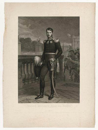 Frederico Guilherme III na Place de la Concorde de Ludwig Buchhorn
