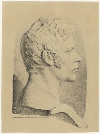 Busto de retrato de Karl Friedrich Schinkel de Ludwig Buchhorn
