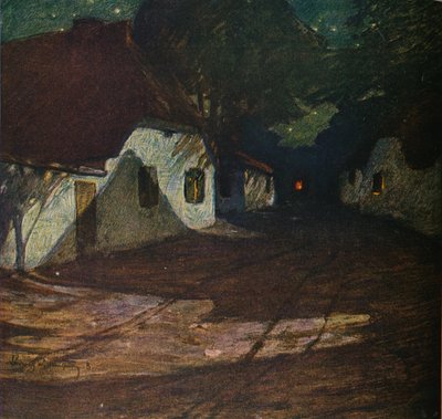 Uma noite de luar, c1900, 1905 de Ludwig Dettmann