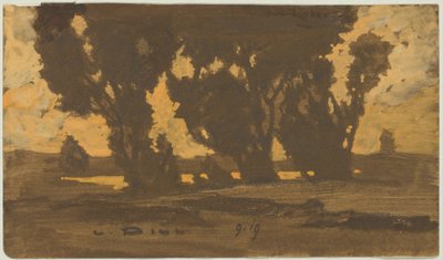 Salgueiros na charneca de Dachau de Ludwig Dill