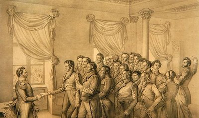 Deputação de Kassel para o eleitor William II de Ludwig Emil Grimm