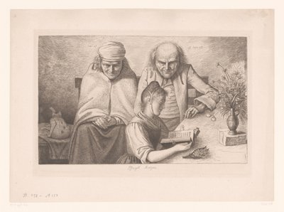 Manhã de Pentecostes
Pfingst Morgen (título sobre o objecto) de Ludwig Emil Grimm