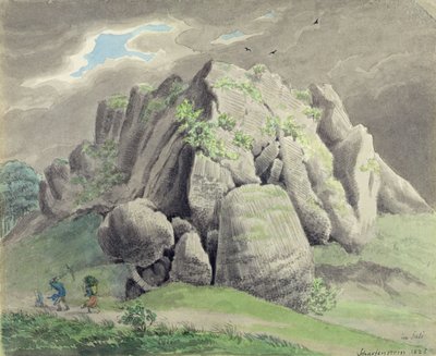 Scharfenstein perto de Gudensberg de Ludwig Emil Grimm