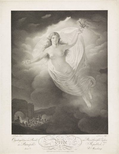 Alegoria da Paz de Amiens, 1802 Paz (título no objeto) de Ludwig Gottlieb Portman