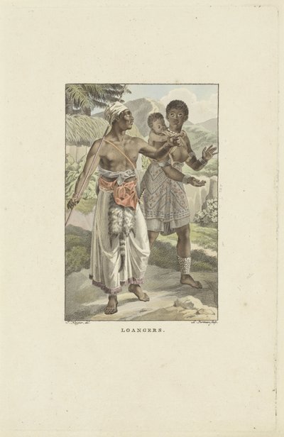 Habitantes da Costa Loango-Angola Empréstimo (título no objeto) de Ludwig Gottlieb Portman