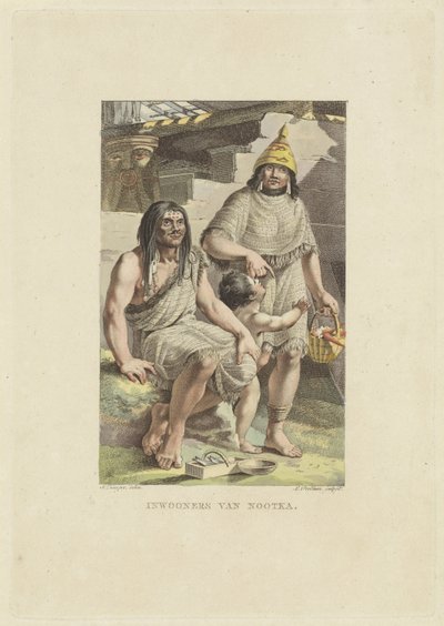 Habitantes da ilha de Nootka
Habitantes de Nootka (título sobre o objecto) de Ludwig Gottlieb Portman