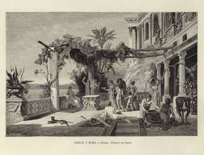 Grécia e Roma - Roma: Tibério em Capri de Ludwig Hans Fischer