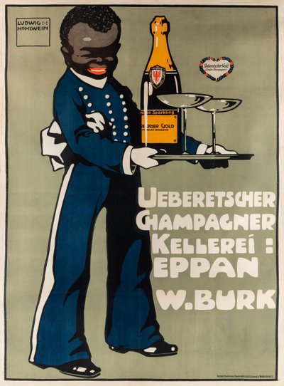 Adega de Champanhe Ueberetscher, c. 1909. de Ludwig Hohlwein