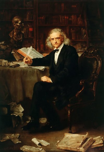 Retrato de Theodor Mommsen 1817-1903, 1881. de Ludwig Knaus