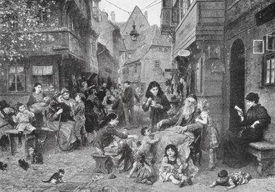 O gueto (litografia) de Ludwig Knaus