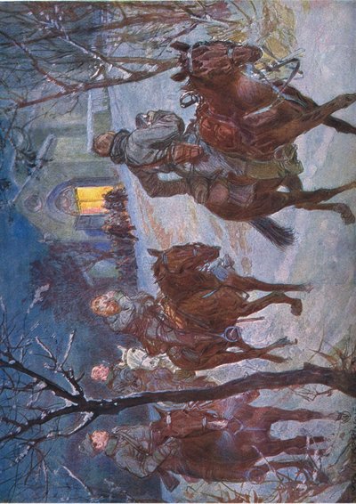 Véspera de Natal, ilustração de Hindenburg publicado por Daterlandischer Derlag CU Weller Berlim, 1922 de Ludwig Koch