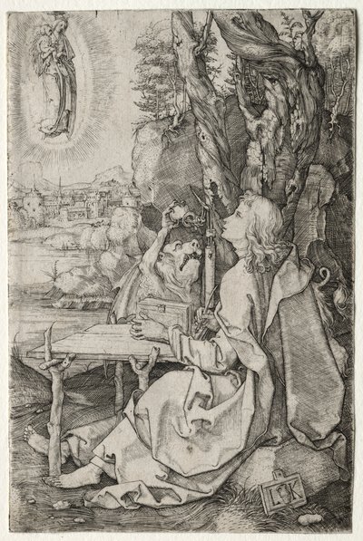 São João na Ilha de Patmos. de Ludwig Krug