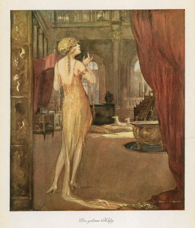 A gaiola dourada (lito colorido) de Ludwig Lutz Ehrenberger