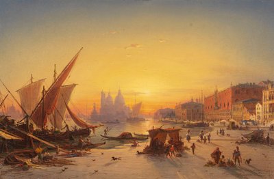 Veneza à luz da noite de Ludwig Mecklenburg