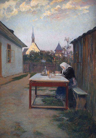 Minha mãe (jantar) de Ludwig Michalek