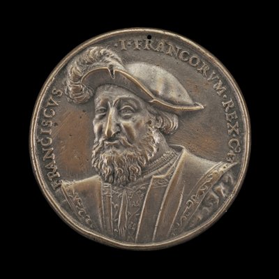 François I, 1494-1547, Rei de França 1515 [anverso], 1537. de Ludwig Neufahrer