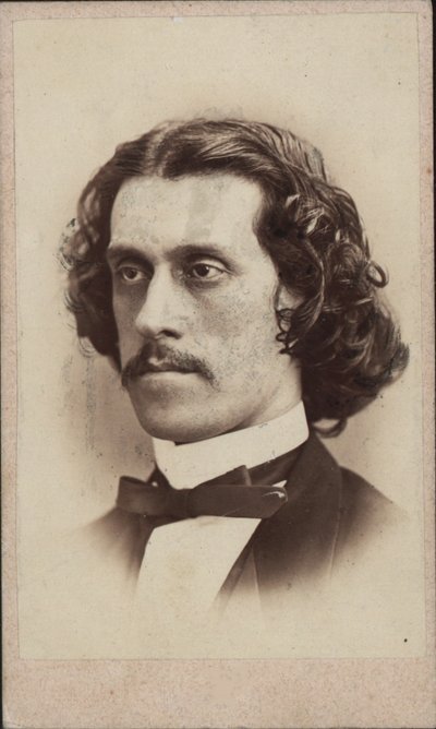 Retrato do compositor Josef Strauss 1827-1870, ca 1860. de Ludwig Schrank