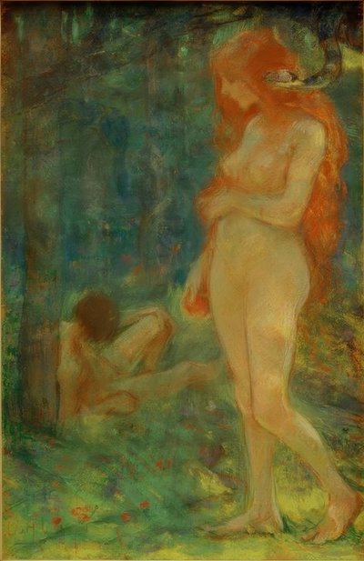 Adão e Eva de Ludwig von Hofmann