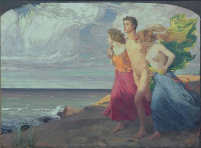tempestade de primavera de Ludwig von Hofmann