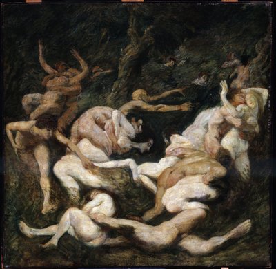 O rapto das mulheres. Pintura de Ludwig von Hofmann (1861-1945). Óleo sobre tela. Tamanho: 70,8x72cm. Pushkin, Moscovo
O Rapto de Mulheres de Ludwig von Hofmann
