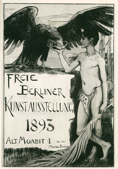 Ludwig von Hofmann: Exposição de arte gratuita em Berlim ... (litografia) de Ludwig von Hofmann