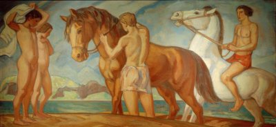 Cavaleiro no mar de Ludwig von Hofmann
