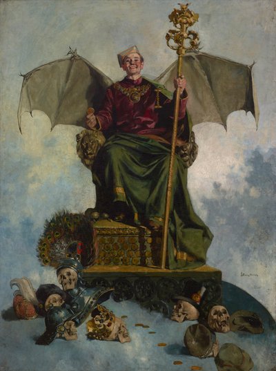 Alegoria de Satanás (Senhor do Mundo), c.1900 (óleo sobre tela) de Ludwik Stasiak