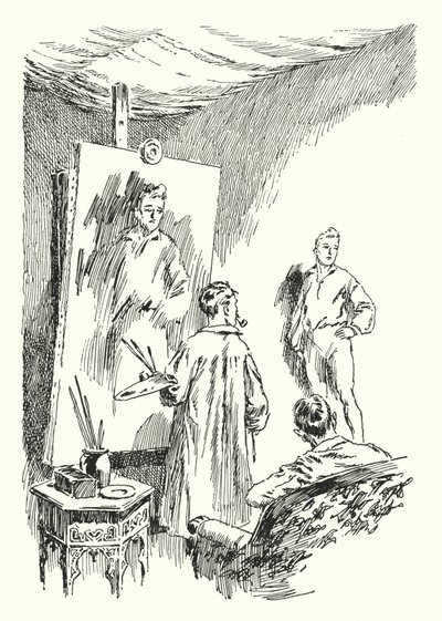 Ilustração para O quadro de Dorian Gray de Oscar Wilde (litho) de Lui Trugo