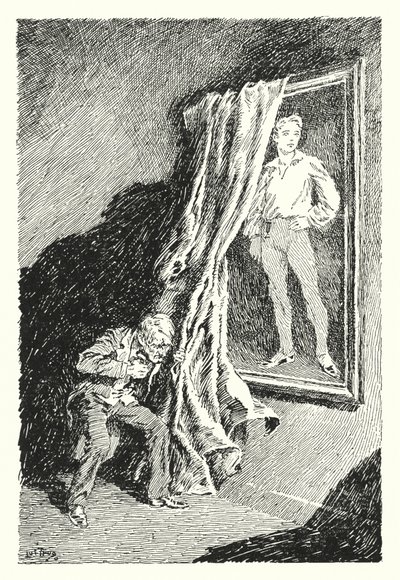 Ilustração para O quadro de Dorian Gray de Oscar Wilde (litho) de Lui Trugo