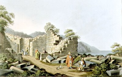 Ruínas de um Templo Antigo em Samos, placa 58 de 