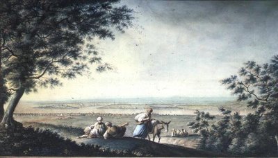 Vista de Constantinopla (gouache) de Luigi (after) Mayer