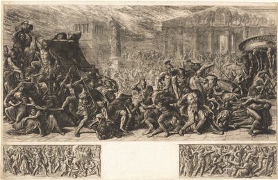 O Sack of the Temple em Jerusalém, c. 1838. de Luigi Ademollo