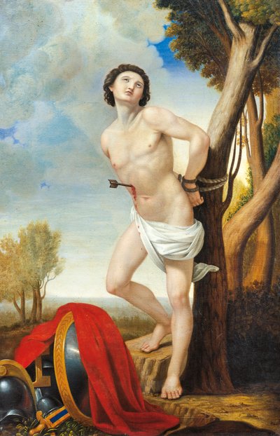 Martírio de São Sebastião, de Luigi Asioli (1817-77), óleo sobre tela de Luigi Asioli