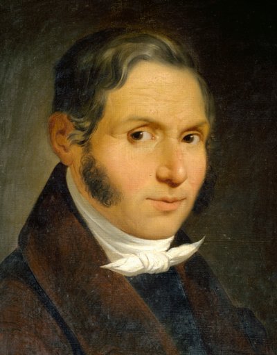 Retrato de Bonifacio Asioli de Luigi Asioli (1817-1877), óleo sobre tela, 57x46 cm de Luigi Asioli