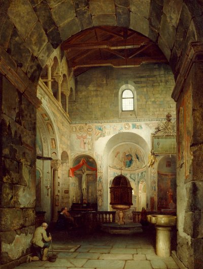 O antigo Baptistério de Gravedona de Luigi Bisi
