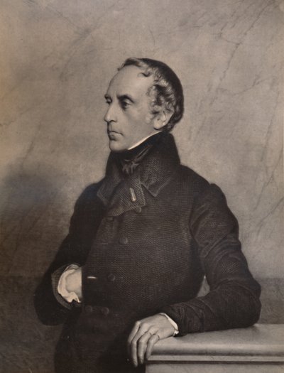 François Pierre Guillaume Guizot, político e historiador francês, século XIX 1894 de Luigi Calamatta