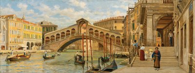 Luigi Ferrazzi Ponte de Rialto 1875 de Luigi Ferrazzi