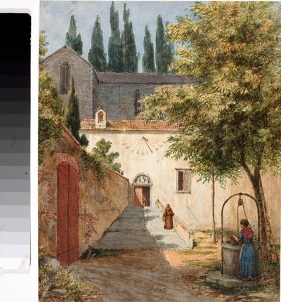Convento Franciscano, Itália (Aquarela de Luigi Garibbo