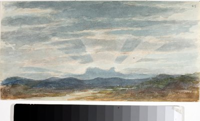 Paisagem, efeitos de luz (aguarela, antes de 1825) de Luigi Garibbo
