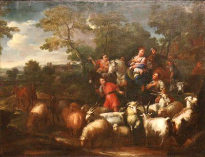 A viagem de Jacob. de Luigi Garzi