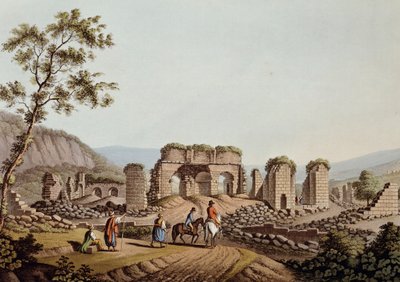 Restos do templo de Diana em Éfeso de Luigi Mayer