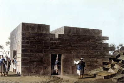 Templo de Júpiter Ammon na Líbia. Em vista do domínio otomano na Europa, na Ásia e em outras ilhas do Mediterrâneo. A partir de um desenho original de Luigi Mayer, Londres de Luigi Mayer