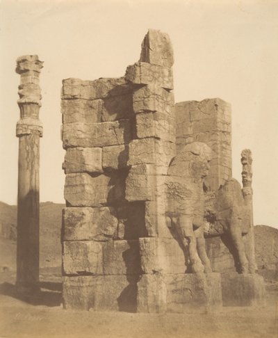 10 [Porta de todas as Nações, Persepolis, Fars], 1840-60s. de Luigi Pesce