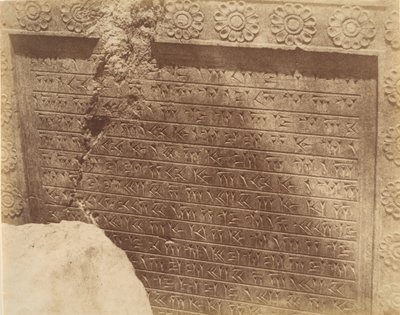 18 [Inscrição, Velho Persa em Cuneiforme], 1840s-60s. de Luigi Pesce